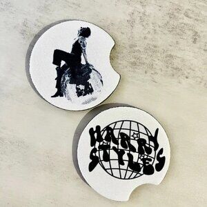 HARRY STYLES DISCO BALL CAR COASTERS